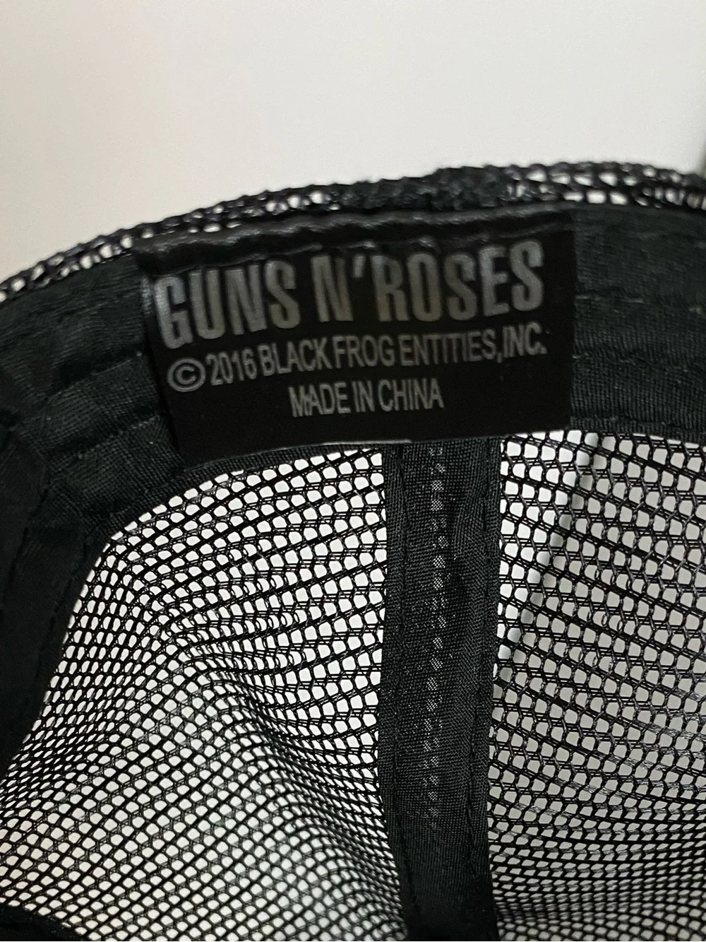 Guns N Roses Hat Mens Unisex Black Trucker Hat Adjustable Mesh Baseball Cap